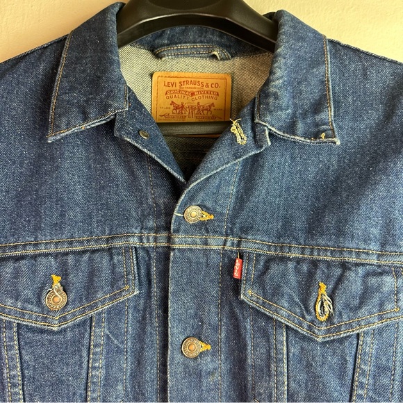 Levi Strauss & Co. Vintage Denim Trucker Jacket Sz 42 - Picture 2 of 12